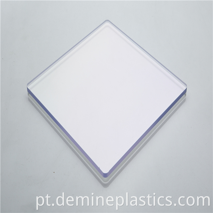 Flat solid polycarbonate sheet 